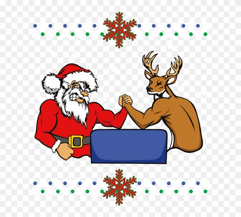 454-4546520_santa-arm-wrestling-reindeer-santa-and-reindeer-wrestling.webp